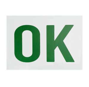 OK sos kyltti magneetti