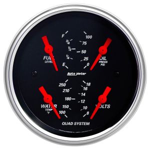 Autometer 1412 YHDISTELMÄMITTARI ANALOOGINEN